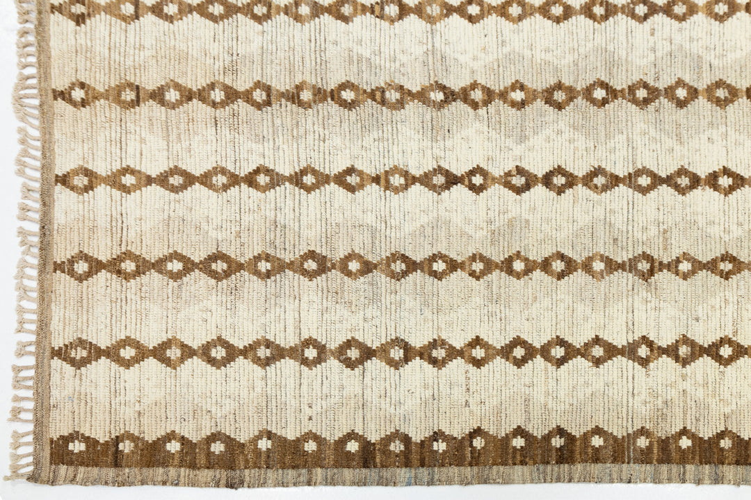 Modern Moroccan Wool Rug 10 X 13