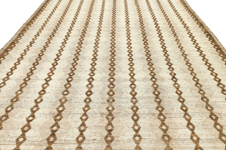 Modern Moroccan Wool Rug 10 X 13