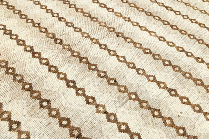 Modern Moroccan Wool Rug 10 X 13