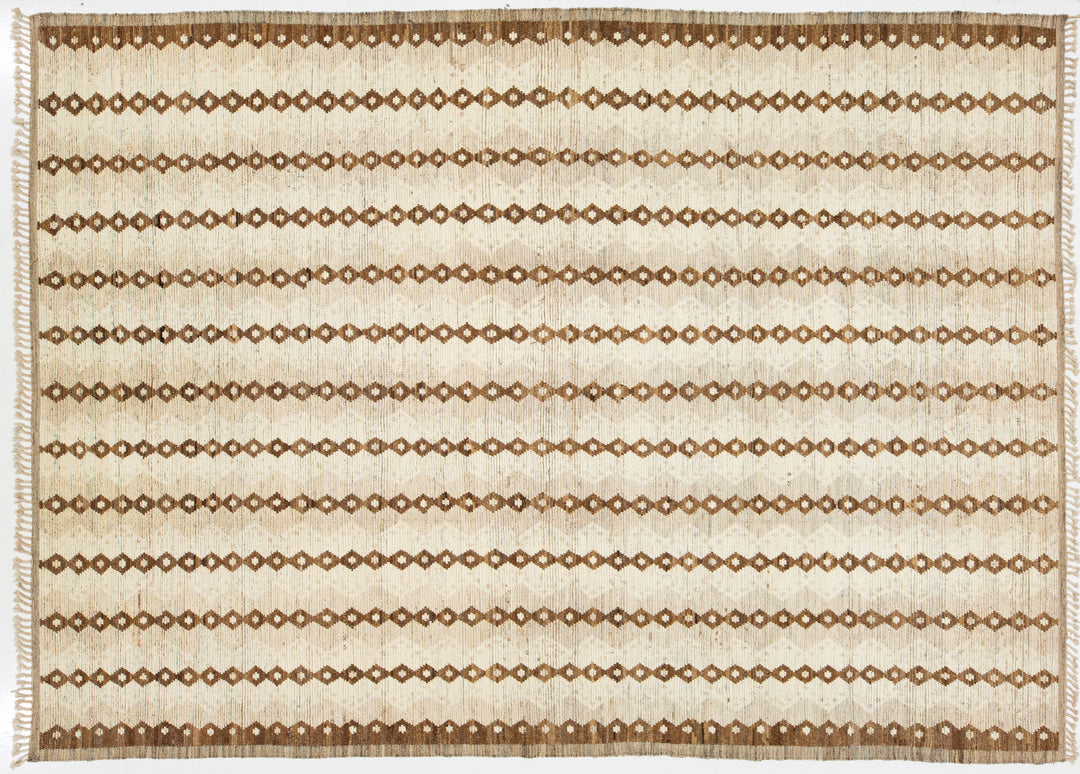 Modern Moroccan Wool Rug 10 X 13