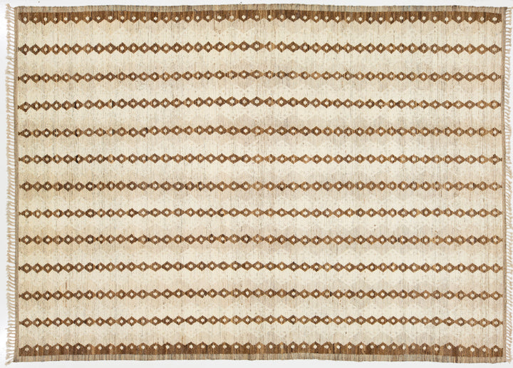 Modern Moroccan Wool Rug 10 X 13