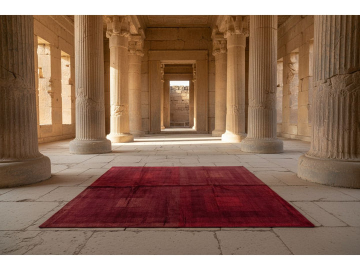 Modern Tibetan Wool and Silk Square Rug 9 X 9