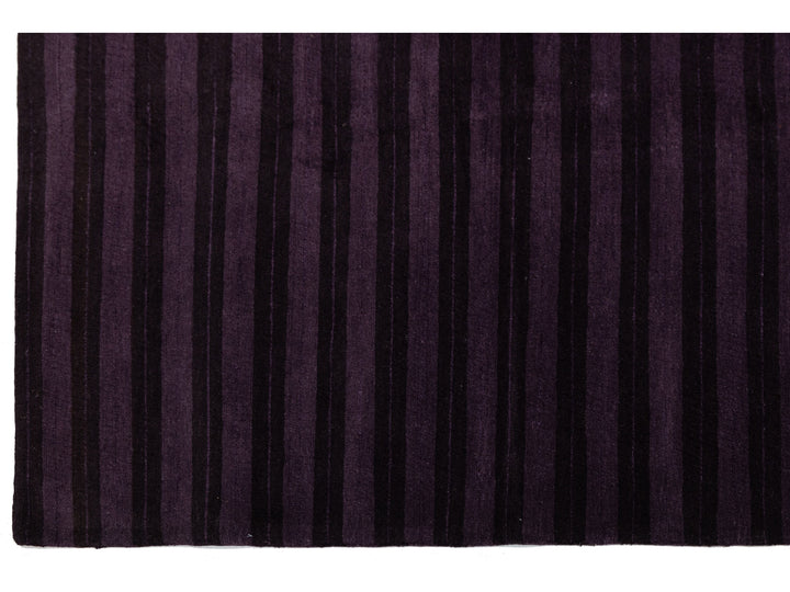 Modern Tibetan Wool and Silk Square Rug 8 X 8