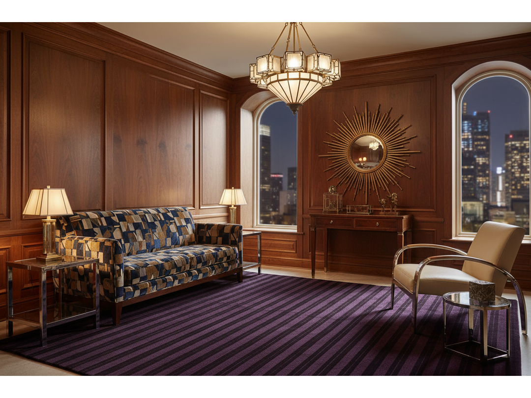 Modern Tibetan Wool and Silk Square Rug 8 X 8