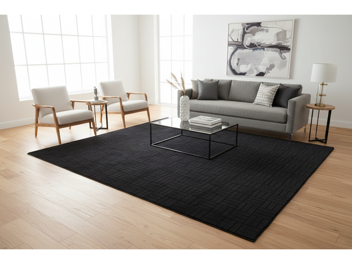 Modern Tibetan Wool and Silk Square Rug 10 X 10