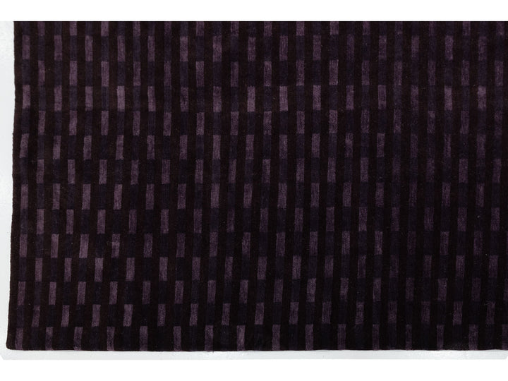 Modern Tibetan Wool and Silk Rug 10 X 13