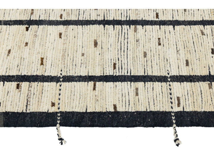 Modern Moroccan Wool Rug 11 X 14