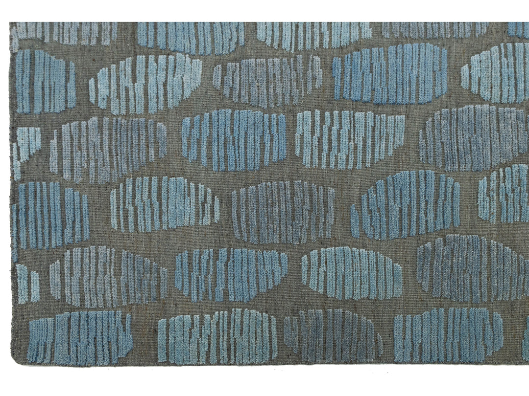 Modern Moroccan Wool Rug 12 X 15