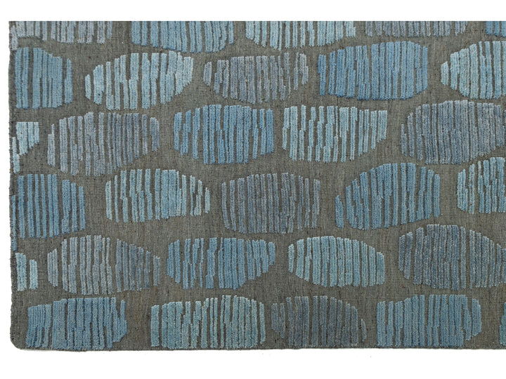 Modern Moroccan Wool Rug 12 X 15