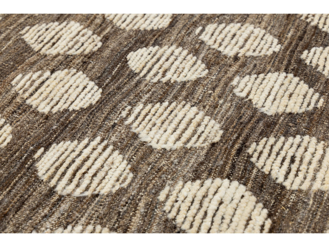 Modern Moroccan Wool Rug 12 X 15