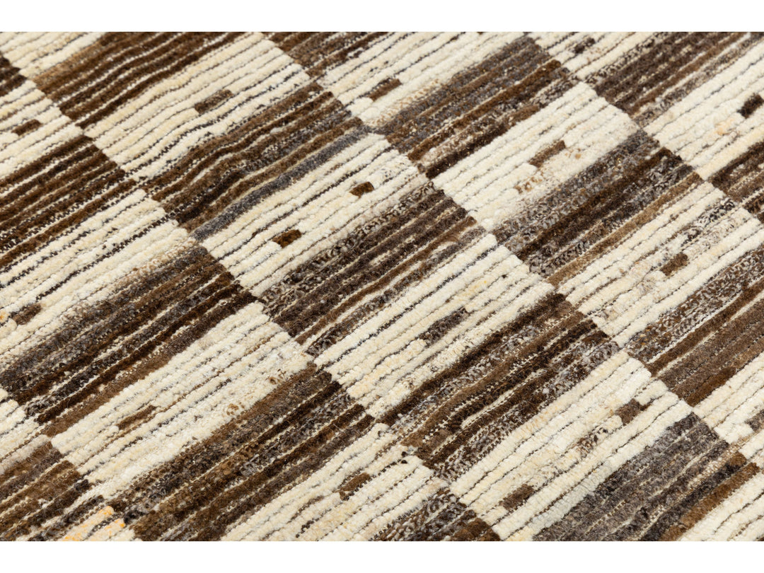 Modern Moroccan Wool Rug 10 X 14