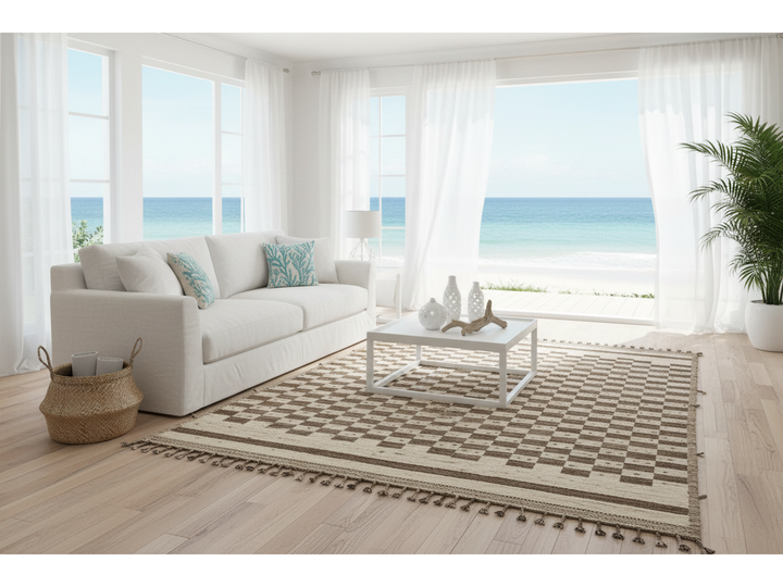Modern Moroccan Wool Rug 10 X 14