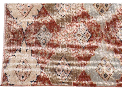 Vintage Turkish Scatter Wool Rug 3 X 5