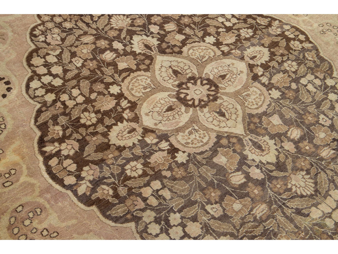 Antique Tabriz Wool Rug 10 X 13