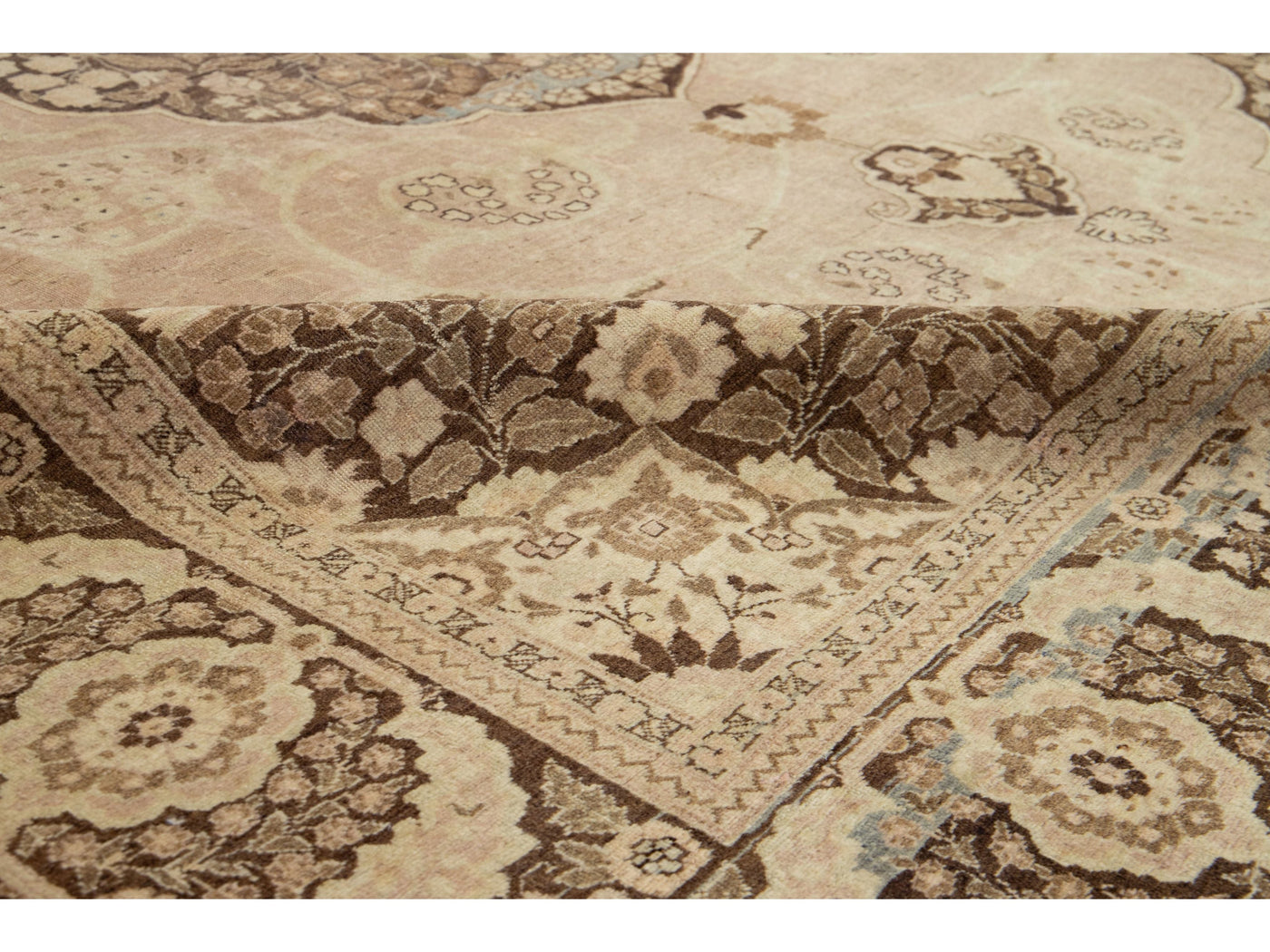 Antique Tabriz Wool Rug 10 X 13