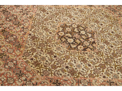 Antique Tabriz Wool Rug 10 X 12