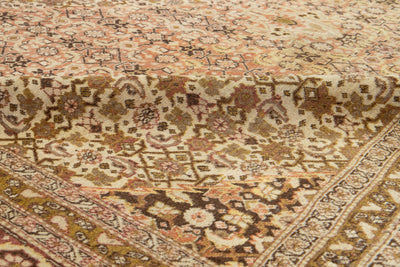 Antique Tabriz Wool Rug 10 X 12