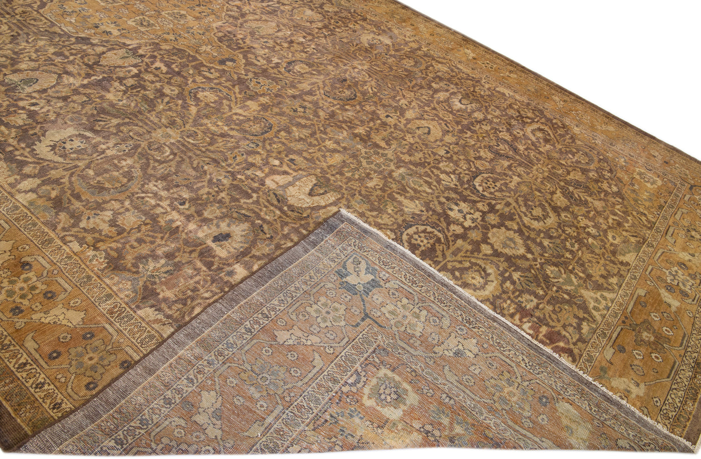 Antique Sultanabad Wool Rug 13 X 22