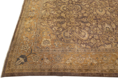 Antique Sultanabad Wool Rug 13 X 22