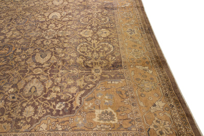 Antique Sultanabad Wool Rug 13 X 22