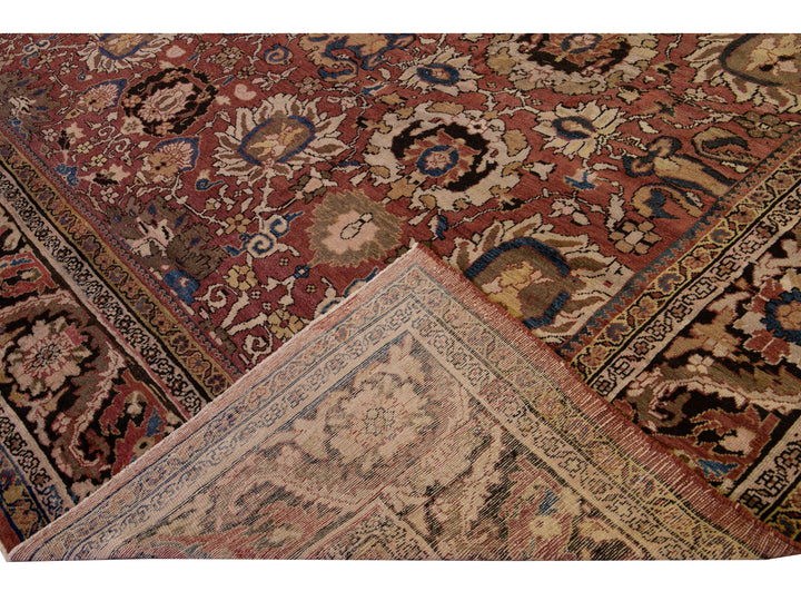 Antique Sultanabad Wool Rug 14 X 17