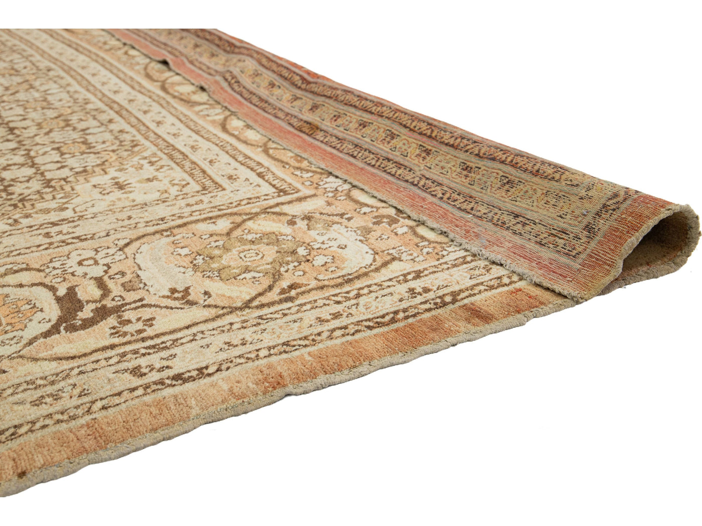 Antique Tabriz Wool Rug 10 X 13