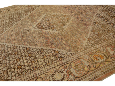 Antique Tabriz Wool Rug 10 X 13