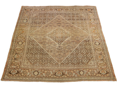 Antique Tabriz Wool Rug 10 X 13