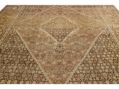 Antique Tabriz Wool Rug 10 X 13