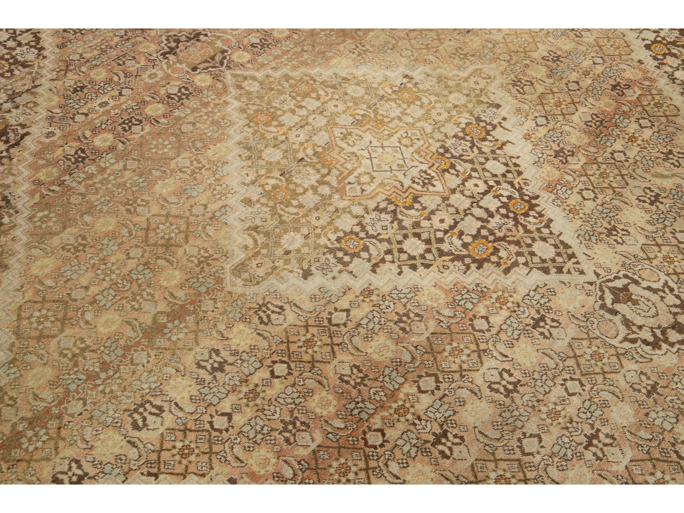 Antique Tabriz Wool Rug 10 X 13