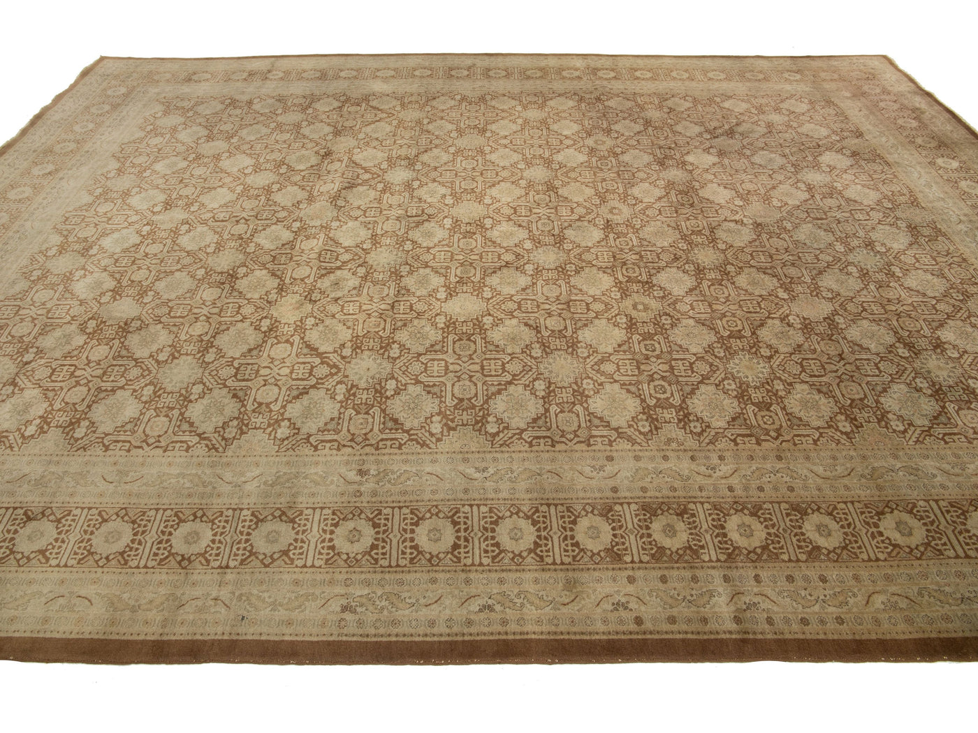 Antique Tabriz Wool Rug 10 X 13