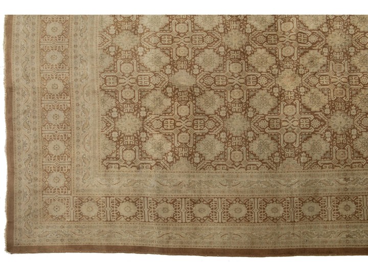 Antique Tabriz Wool Rug 10 X 13