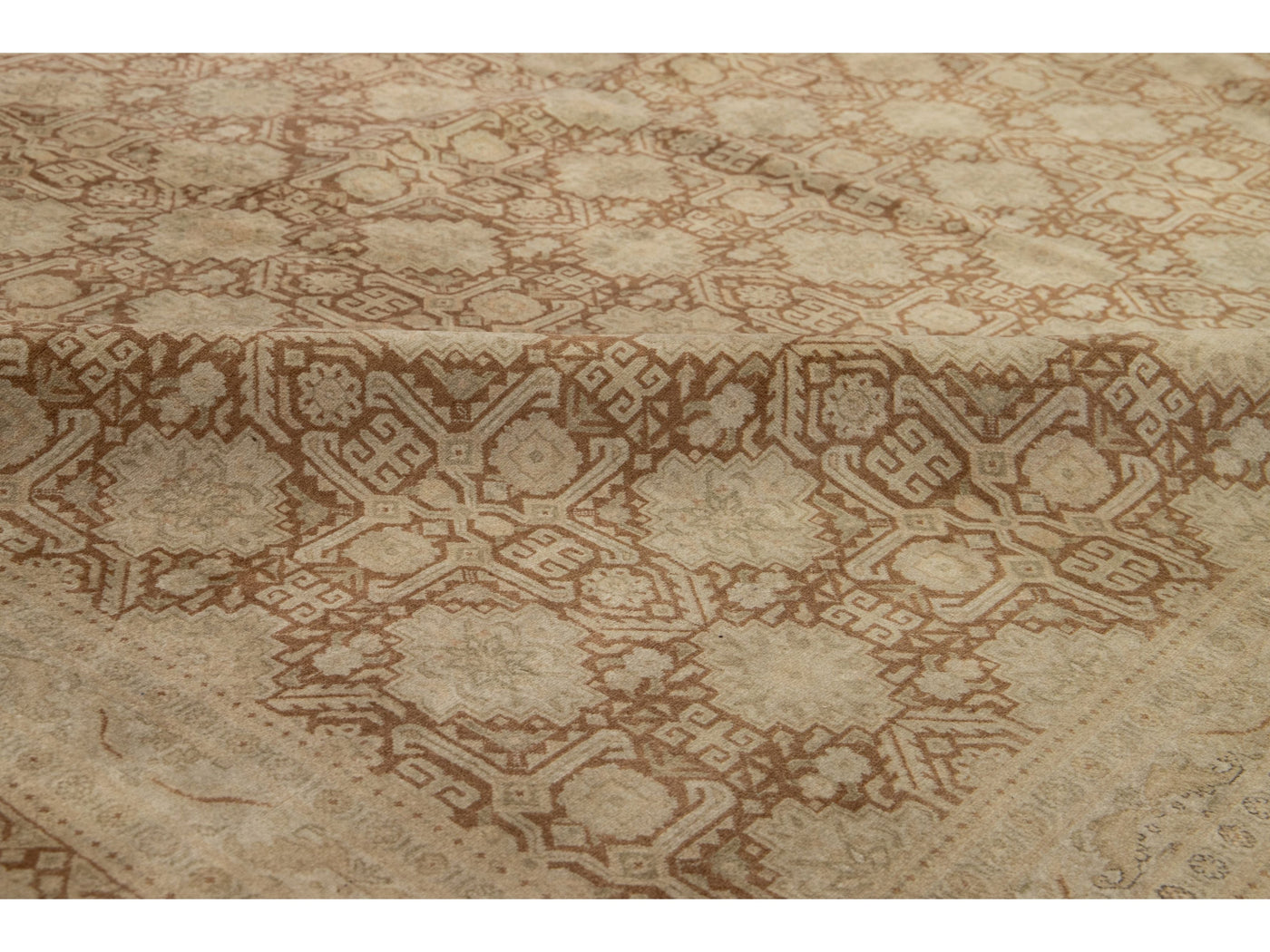 Antique Tabriz Wool Rug 10 X 13