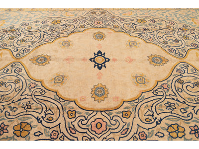 Antique Tabriz Wool Rug 11 X 15