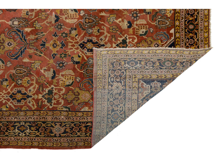 Antique Mahal Wool Rug 16 X 22