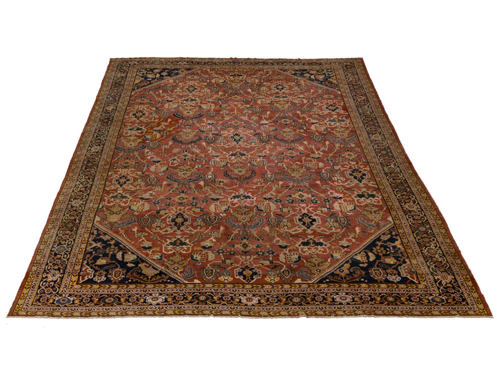 Antique Mahal Wool Rug 16 X 22