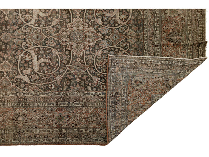 Antique Bakhtiari Wool Rug 14 X 24