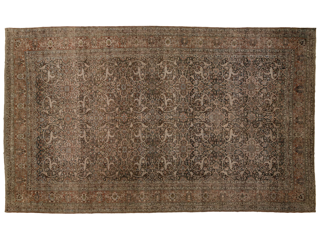 Antique Bakhtiari Wool Rug 14 X 24
