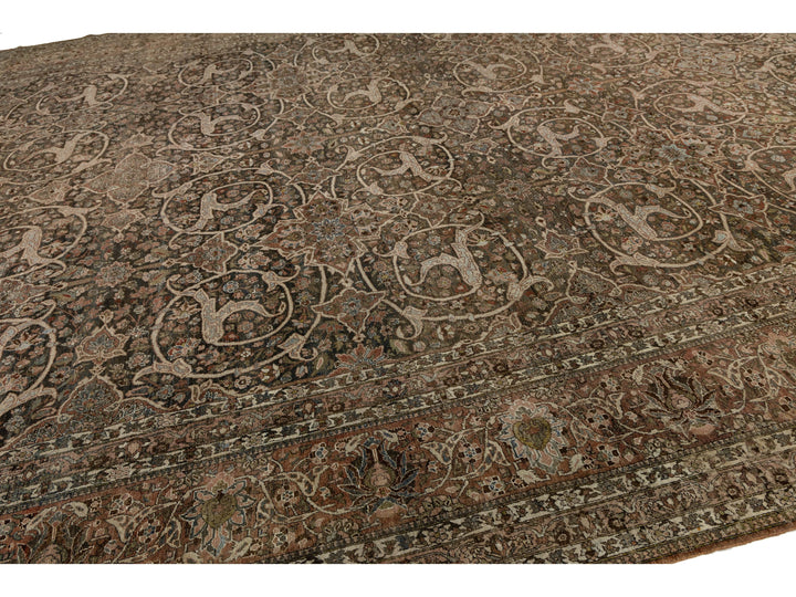Antique Bakhtiari Wool Rug 14 X 24