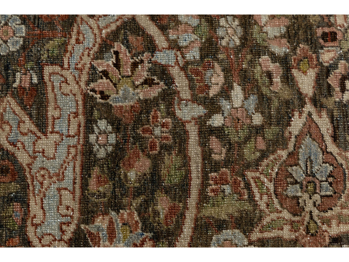 Antique Bakhtiari Wool Rug 14 X 24