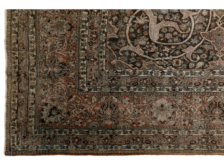 Antique Bakhtiari Wool Rug 14 X 24