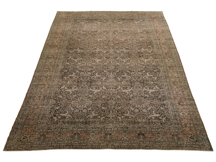 Antique Bakhtiari Wool Rug 14 X 24