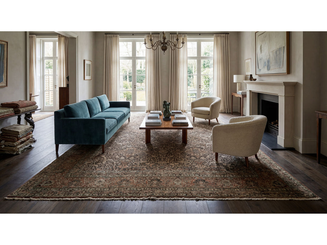 Antique Bakhtiari Wool Rug 14 X 24