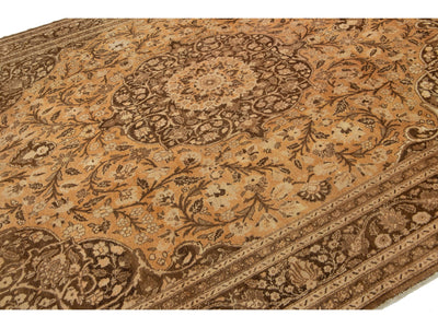 Antique Tabriz Wool Rug 10 X 12