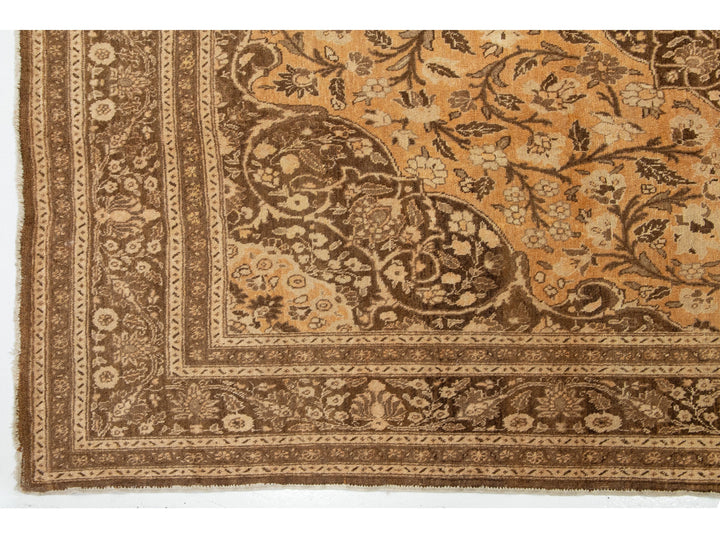 Antique Tabriz Wool Rug 10 X 12