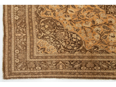 Antique Tabriz Wool Rug 10 X 12