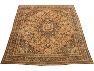 Antique Tabriz Wool Rug 10 X 12