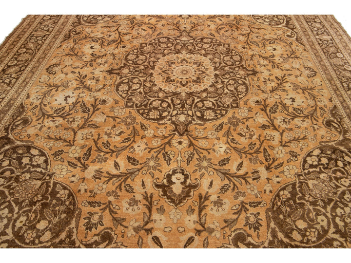 Antique Tabriz Wool Rug 10 X 12
