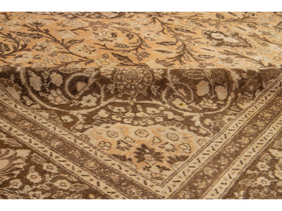 Antique Tabriz Wool Rug 10 X 12