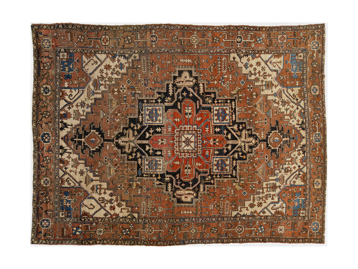 Antique Serapi Wool Rug 10 X 13